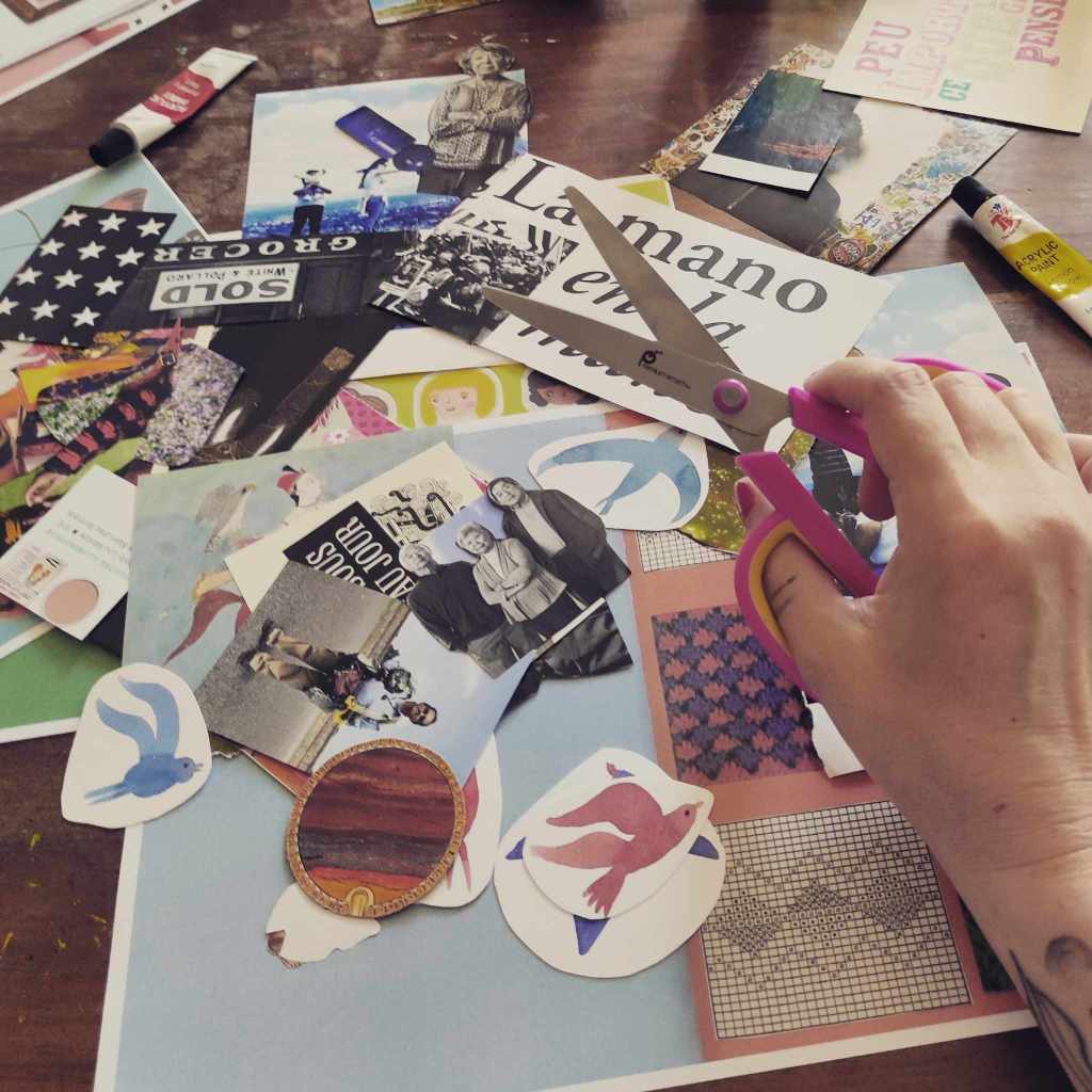 Papiers, ciseaux, colle et tutti ; s&rsquo;amuser avec le collage&nbsp;spontané.